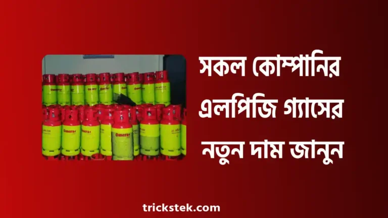 বসুন্ধরা, যমুনা, ওমেরা, বিএম এলপিজি গ্যাসের দাম ২০২৬