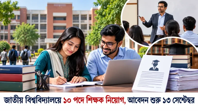 জাতীয় বিশ্ববিদ্যালয়ে ১০ পদে শিক্ষক নিয়োগ, আবেদন শুরু