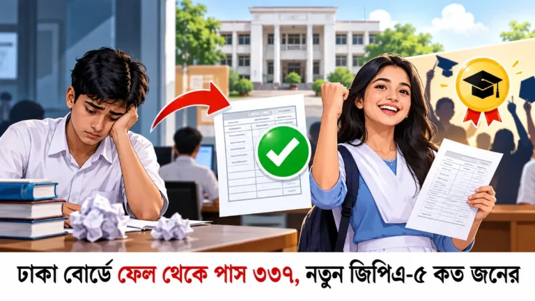 ঢাকা বোর্ডে ফেল থেকে পাস ৩৩৭, নতুন জিপিএ-৫ কত জনের