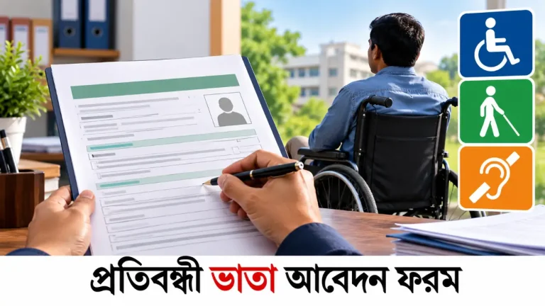 প্রতিবন্ধী ভাতা আবেদন ফরম