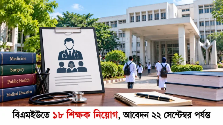 বিএমইউতে ১৮ শিক্ষক নিয়োগ, আবেদন ২২ সেপ্টেম্বর পর্যন্ত