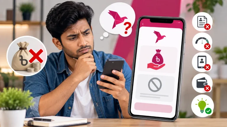 বিকাশ থেকে লোন নিতে পারছি না