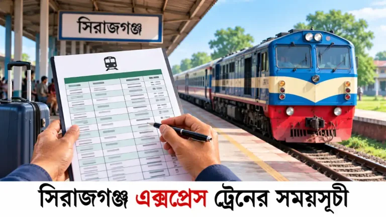 সিরাজগঞ্জ এক্সপ্রেস ট্রেনের সময়সূচী