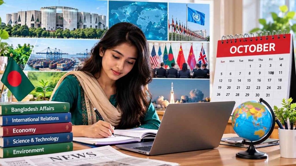 অক্টোবর মাসের কারেন্ট অ্যাফেয়ার্স